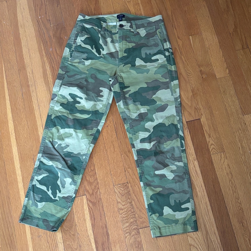 J. Crew Women's Camouflage Trousers